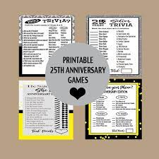 Crystal is the traditional gift f. 25th Anniversary Party Games 25th Anniversary Trivia Silver Anniversary Trivia 1993 Anniver Anniversary Party Games Anniversary Games 25th Anniversary Party