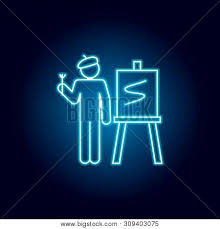 The first symbol is 14, which is shorthand for the 14 words slogan: Drawing Teacher Icon Vector Photo Free Trial Bigstock