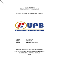 Maybe you would like to learn more about one of these? Tugas Mandiri Manajemen Pasar Pdf