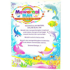 Download gambar mewarnai ikan laut. Jual Buku Edukasi Anak Paud Tk Mewarnai Ikan Berkualitas Shopee Indonesia