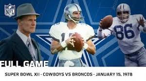 Fans have streamed in despite the poor weather. Cowboys Dominate The Broncos In Super Bowl Xii Nfl Full Game Youtube