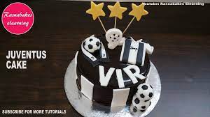 How to make a juventus cristiano ronaldo cake. Juventus Football Soccer Ronaldo Theme Kids Birthday Cake Design Ideas Decorating Tutorial Classes Youtube