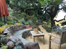 Two creative solutions for slopes. San Anselmo Hillside Sanctuary Garden Dig Your Garden Landscape Design