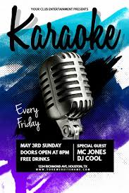 Karaoke Bar Flyer Design Click To Customize Karaoke Flyer Flyer Design