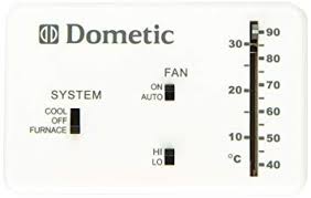 Dometic D3106995 032 3106995 032 Analog Wall Thermostat Only Polar White