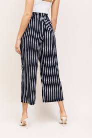 Karlie Striped Culotte Pant