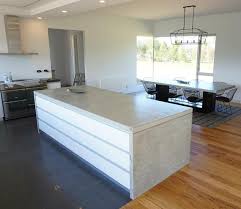 polished concrete kitchen counter