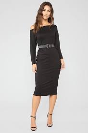 Sweater Fashionnova Classy Outfits For Women Black Midi Dress Long Sleeve Midi Dress