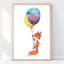 Maybe you would like to learn more about one of these? Plakat Obrazek Lisek Z Balonami Jagodowykot