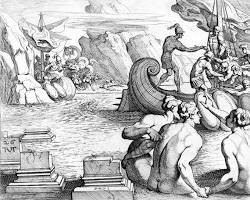 Image of Odyssey Book 12 classical art Odysseus Sirens Scylla and Charybdis