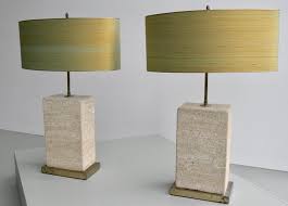 Forestier mesh extra large table lamp $773.60. Pair Of Extra Large Sandstone Brass And Silk Table Lamps By Roger Vanhevel For Sale At 1stdibs