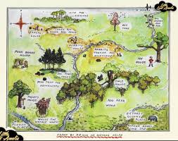 El Bosque De Los 100 Acres Hundred Acre Woods Imaginary Maps Winnie The Pooh