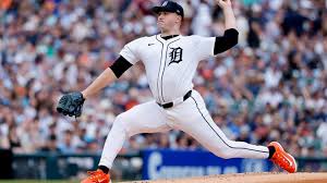 Detroit Tigers pitcher Tarik Skubal in action