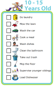 Free Printable Chores For 10 15 Year Olds Age Appropriate Chores For Kids Chores For Kids Discipline Kids
