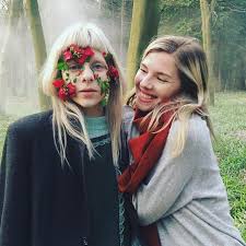 Aurora Me And My Sis Miranda During The Filming Of The Facebook