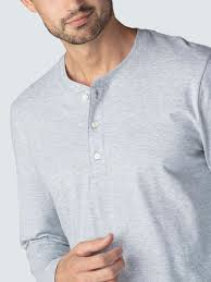 Blazershirts von hermko online kaufen! Mey Mey Club Langarm Shirt Mit Knopfleiste Grau Onmyskin De Online Shop