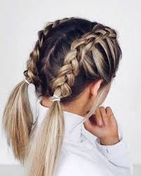 Make two braids and connect them in the back hiding the ends. Akwebajans Com Cute Hairstyles For Short Hair Medium Length Hair Styles Short Hair Styles