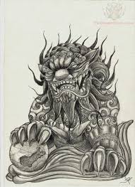Pin By Chris Heredia On Tattoo Foo Dog Tattoo Design Foo Dog Tattoo Foo Dog Tattoo Meaning