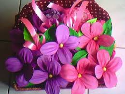 Hantaran gamis bentuk kokedama, ide kreasi seserahan gamis terinspirasi dari kokedama, seni pot tanaman hias dari jepang 25 Inspirasi Keren Cara Membuat Hantaran Baju Gamis Imtopsty Turvy