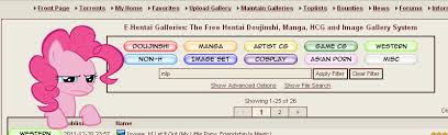 2310275 - suggestive, pinkie pie, e-hentai, female, pinkie pie is not  amused, pinkie pie is watching you, porn site, search, unamused - Derpibooru