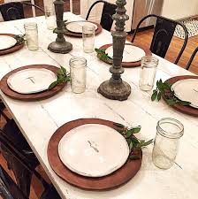 Simple Contrasts Perfection Joanna Gaines Has It Down Dining Room Table Centerpieces Farmhouse Table French Country Decorating