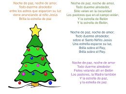 Noche de paz noche de amor todo duerme alrededor todo el mundo celebra con fe a ese ni? Noche De Paz Musical Color