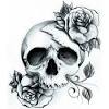 Just like the flower, what is a rose and skull tattoo meaning? 1