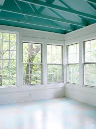 Before And After Affordable Sunporch Makeover House With Porch Sun Porch Porch Ceiling