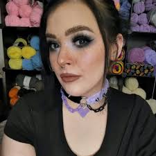 Pastel Purple Choker With Pastel Split Color Bell