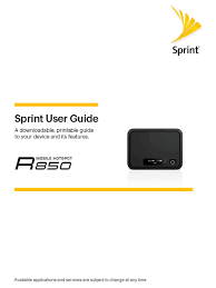 Мы оптимизируем затраты на печать. Sprint R 850 User Manual Pdf Download Manualslib