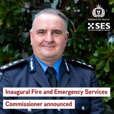 Jeremy Smith has been appointed as Tasmania's inaugural Fire and Emergency  Services Commissioner! Jeremy has been acting in the position of Tasmania  Fire Service Chief Officer since June last year, and his
