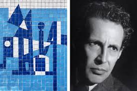 UN MURAL EN EL QUE PREVALECE EL GEOMETRISMO