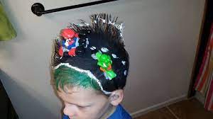Mario Kart Crazy Hair Day Boy Crazy Hair Days Crazy Hair