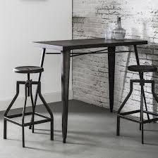 Table haute ikon fenix noir. Table Haute Cuisine Metal Ralf Ref 30021995 Tables Hautes Mange Debout Pier Import