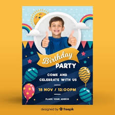 Add your photos to preset designs or upload your own design. Birthday Invitation Card Images Free Vectors Stock Photos Psd