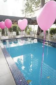 What Kind Of Weights To Anchor Helium Balloons In A Pool Floating Pool Decorations Floating Balloons Pool Party Decorations
