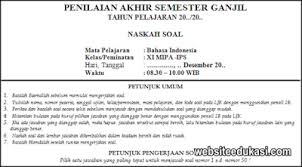 Silabus smp bahasa indonesia kelas 7 kurikulum k13. Soal Pas Bahasa Indonesia Kelas 11 K13 Tahun 2020 2021 Websiteedukasi Com