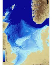 The Bathymetry Of The North Sea Elevation Geomorphology Geography Geology Geo Topographic Topomap Scotlamd Engl North Sea Topo Map Abstract Artwork