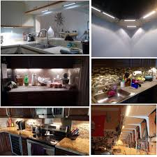 12v Dimmable Led Kitchen Bar Light Linkable With Rocker Switch And Plug In Adapter Aiboo