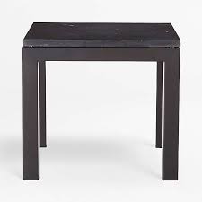 Our beverly coffee table is hand woven of natural rattan with lattice apron, wrapped joints and tempered glass top. Metal End Tables Crate And Barrel
