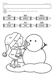 Winter Literacy Worksheets And Activities No Prep Packet Color The W Kindergarten Language Arts Kindergarten Language Arts Worksheets Language Arts Worksheets