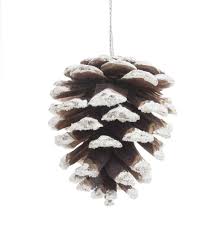 Weihnachtliche Hangedeko Tannenzapfen Aus Beschneiten Naturfasern Maisons Du Monde Pomme De Pin Deco Pomme De Pin Pomme De Pin Noel