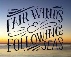 Fair winds following seas departing quote. Pin By Kelly Hughes On Chris Hand Lettering Inspiration Navy Mom Mom Art