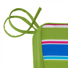 This vibrant pack of 4 garden seat cushions is a statement addition to any garden furniture patio set. Technicolour Garden Chair Cushions 4 Pack