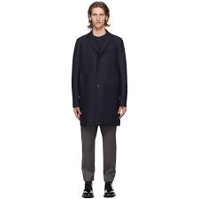 Free shipping and returns on all orders. Harris Wharf London Navy Pressed Boxy Coat 202709m17602002
