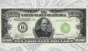 The first united states note with this value was issued in 1862 and the federal reserve note version was. Die 100 000 Dollar Banknote Der Usa