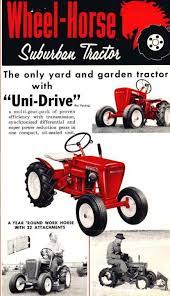 Wheel Horse Suburban Yard And Garden Tractor Ad Tractors Garden Tractor Wheel Horse Tractor