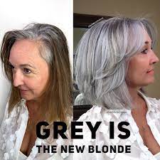 The blondes are even blonder; Pin On Shoulder Length Hairstyle And Going Gray