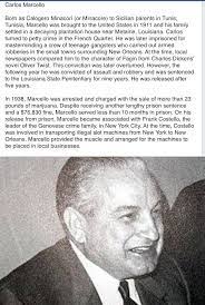 Carlos Marcello Jfk Assassination Jfk Crime Family