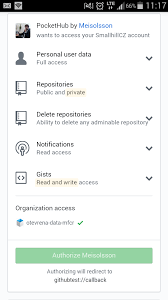 Can T Authorize App Authorize Button Greyed Out Issue 1123 Pockethub Pockethub Github